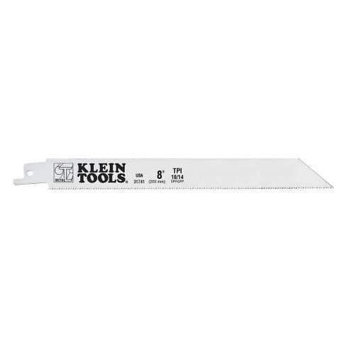 Klein Tools Eight Inch 10/14 TPI Reciprocating Saw Blades