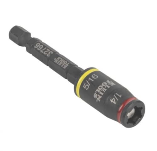 Klein Tools 3-in-1 Impact Flip Socket (1/4-in, 5/16-in, 3-in)