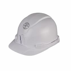 Klein Tools Hard Hat, Cap Style, Non-Vented, White