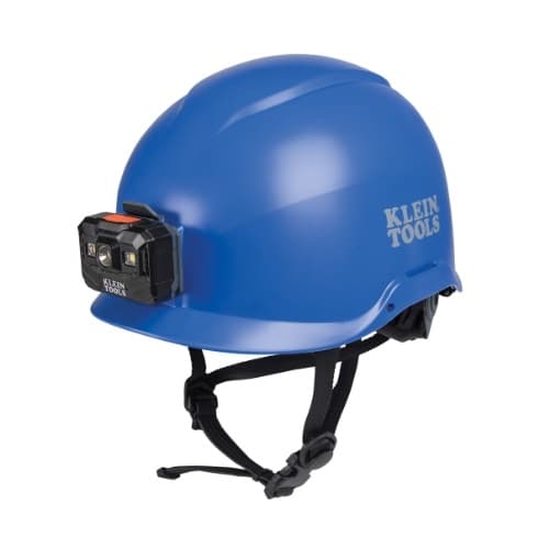 Klein Tools Non-Vented Safety Helmet w/ Headlamp, Class E, Blue