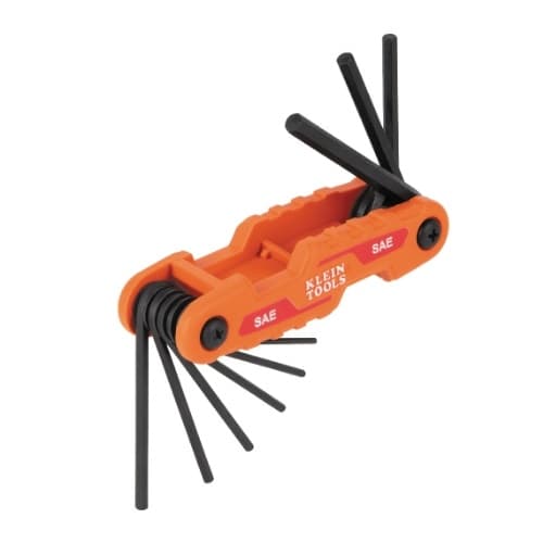 Klein Tools Compact Folding Hex Key Set, SAE