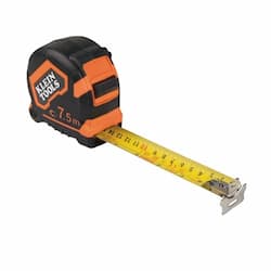 Klein Tools 7.5-Meter Tape Measure, Double-Hook