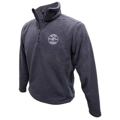 Klein Tools Port Authorty Fleece Pullover, XXXL, Gray