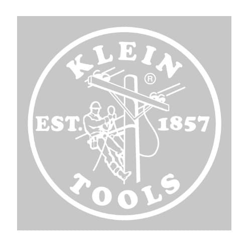 Klein Tools 2.4-in Hard Hat Cap Decal, White