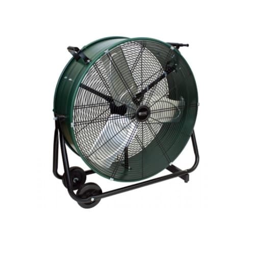 King Electric 24-in Direct Drive Drum Fan, Swivel, 7300 CFM, 120V, Green