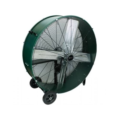 King Electric 42-in 630W Industrial Drum Fan, Fixed, 2-Spd, 15800 CFM, 120V, Green