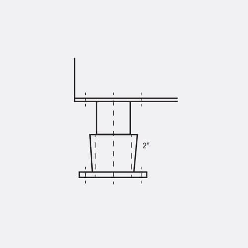 King Electric Pedestal for HLB Draft Barrier Heater