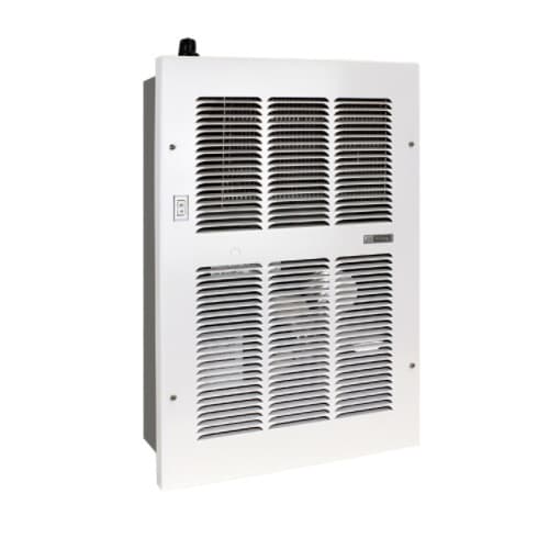 King Electric 11200 BTU/H Hydronic Wall Heater w/ Aqua Stat, Medium, 120V, White