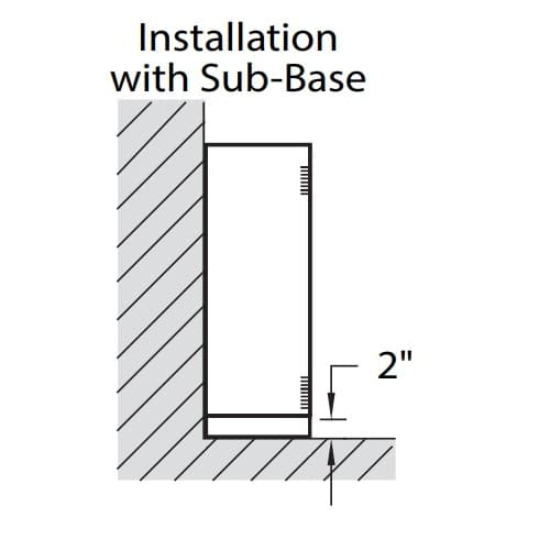 King Electric 2-in Sub-Base for 28-in KCA Cabinet Heaters