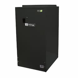 34130 BTU/H Electric Furnace w/ ECM Motor, 10kW, 2500 Sq Ft, 1 Ph, 42 Amp, 240V, Black