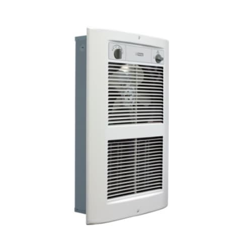 King Electric 2250W/4500W Wall Heater w/o Thermostat & Wall Can, Large, 208V, White