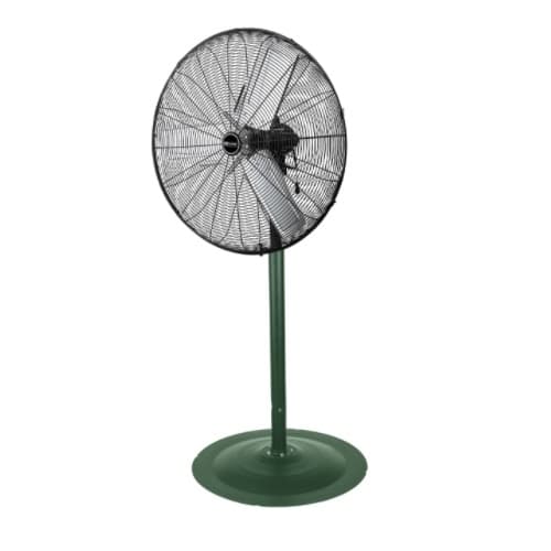 King Electric 30-in Industrial Pedestal Fan, 2-Speed, 120V, Green