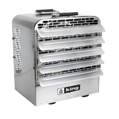 King Electric 7.5/kW/10kW Stainless Steel Unit Heater, 1000 Sq Ft, 3 Ph, 208V/240V