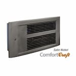 King Electric 250W/1750W Designer Wall Heater, 225 Sq Ft, 75 CFM, 208V, Satin Nickel