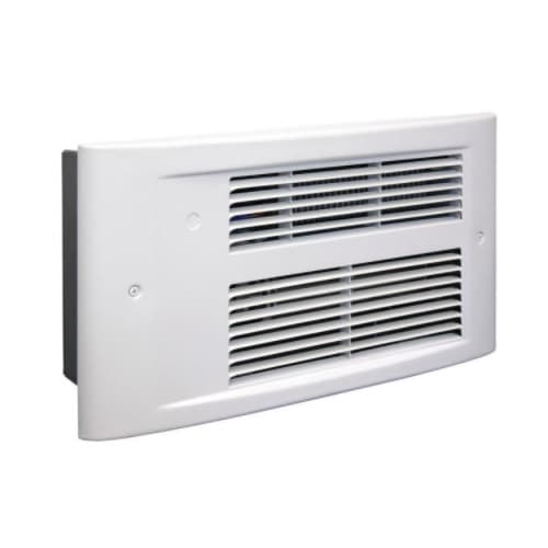 King Electric 1750W Designer Wall Heater, 225 Sq Ft, 75 CFM, 8.4 Amp, 208V, White Dove