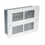 King Electric 600W/1200W High Mount Small Wall Heater, 150 Sq Ft, 120V, White