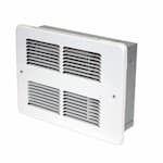 King Electric 750W/1500W Small Wall Heater, 175 Sq Ft, 75 CFM, 120V, White