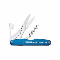 Blue Stainless Steel 4 Tool Juice CS3 Pocket Multitool