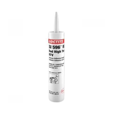 Loctite  6.42 oz Silicone Adhesive Sealant, High Temp RTV, Red