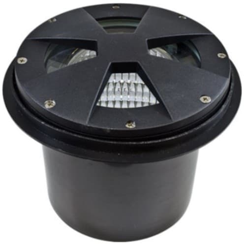 Dabmar 4W Drive Over LED Well Light, Adjustable, PAR36, Black