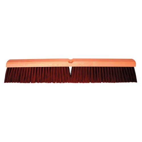 Magnolia Brush 24" Brown Plastic Garage Brush w/60 in Handle