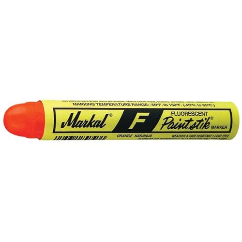 Markal F Fluorescent Orange Paintstik Marking Marker