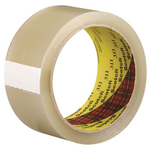 3M Scotch Box Sealing Tape, Clear, 48MM X 100M