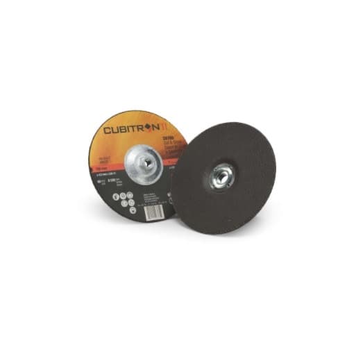 3M 7-in Cubitron II Depressed Center Combo Wheel, 36 Grit, Ceramic, Resin Bond