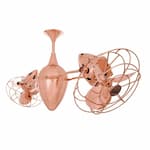 Matthews Fan 46-in 103W Ar Ruthiane Ceiling Fan, AC, 3-Speed, 6-Metal Blades, Polished Copper