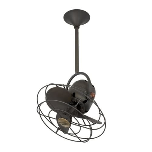 Matthews Fan 13-in 49W Bianca Direcional Ceiling Fan, AC, 3-Speed, 3-Metal Blades, Bronze