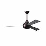 Matthews Fan 52-in 58W Donaire Ceiling Fan w/Remote, AC, 3-Speed, 3-Barn Wood Blades, Brushed Bronze