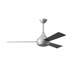 Matthews Fan 52-in 58W Donaire Ceiling Fan w/Remote, AC, 3-Speed, 3-Bronze Blades, Brushed Stainless