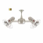 Matthews Fan 39-in 103W Duplo Dinamico Ceiling Fan, AC, 3-Speed, 6-Metal Blades, Brushed Brass