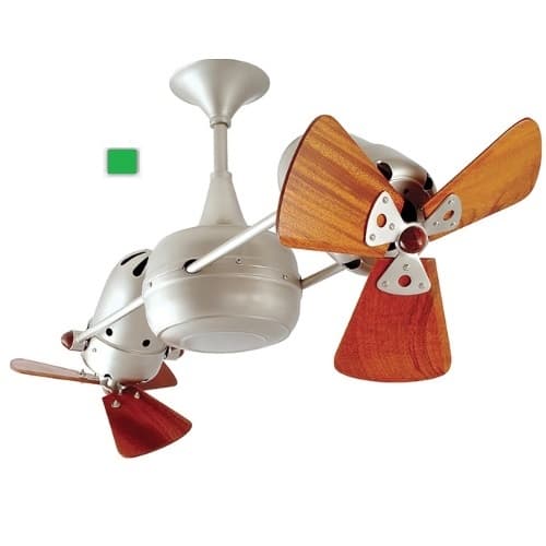 Matthews Fan 36-in 74W Duplo Dinamico Ceiling Fan, AC, 3-Speed, 6-Wood Blades, Green