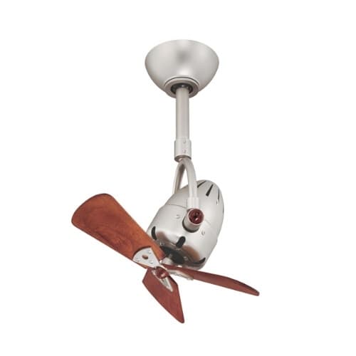 Matthews Fan 16-in 51W Diane Ceiling Fan w/Remote, AC, 3-Speed, 3-Wood Blades, Brushed Nickel