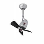 Matthews Fan 16-in 51W Diane Directional Fan, AC, 3-Speed, 3-Black Wood Blades, Nickel