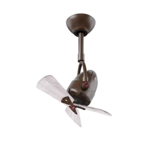 Matthews Fan 16-in 51W Diane Directional Fan, AC, 3-Speed, 3-Barn Wood Blades, Bronze