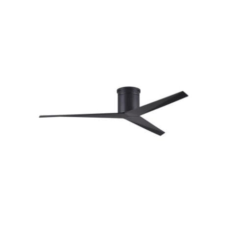 Matthews Fan 56-in 35W Eliza-HLK Ceiling Fan w/Light, DC, 6-Speed, 3-Matte Black Blade, Matte Black