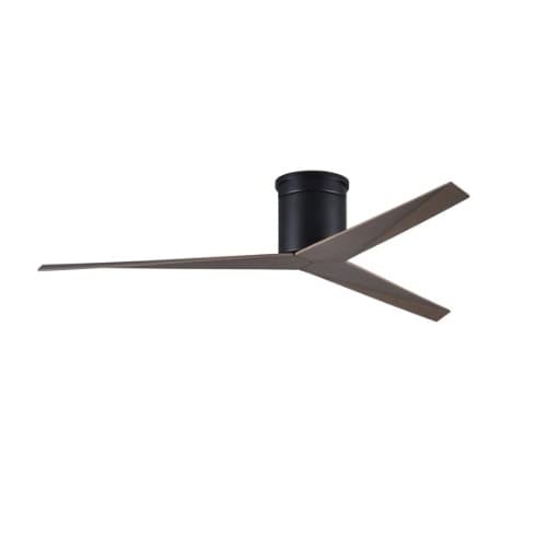 Matthews Fan 56-in 35W Eliza-HLK Ceiling Fan w/Light, DC, 6-Speed, 3-Gray Ash Blade, Matte Black