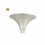 Matthews Fan Flat Ceiling Mount, Polished Brass