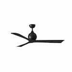 Matthews Fan 60-in 31W Irene Ceiling Fan, DC, 6-Speed, 3-Black Blades, Black