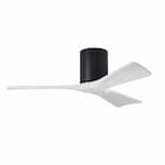 Matthews Fan 42-in 17W Irene Ceiling Fan, DC, 6-Speed, 3-White Blades, Black