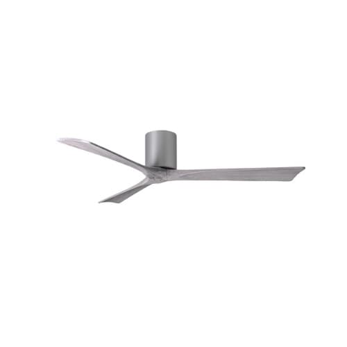 Matthews Fan 60-in 32W Irene-3H Ceiling Fan w/Remote, DC, 6-Speed, 3-Barn Wood Blades, Brushed Nickel