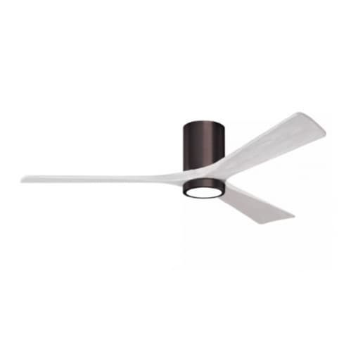 Matthews Fan 60-in 30W Irene-3H Ceiling Fan w/ Light Kit, White Blades, Bronze