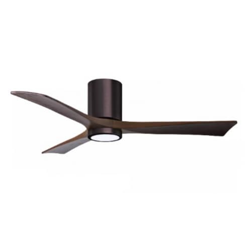 Matthews Fan 52-in 32W Irene-3H Ceiling Fan w/ Light Kit, Walnut Blades, Bronze