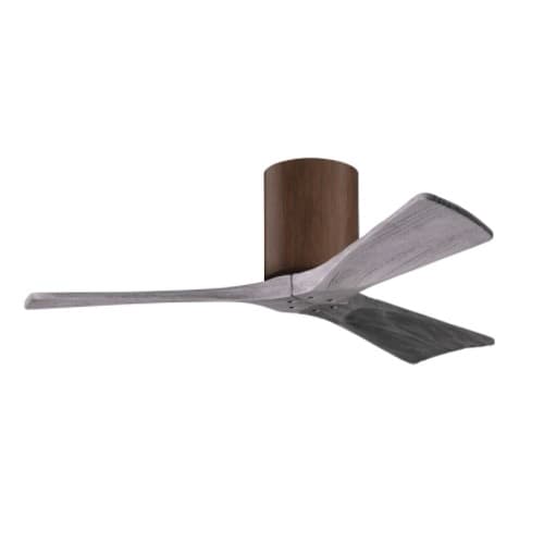 Matthews Fan 42-in 17W Irene Ceiling Fan, DC, 6-Speed, 3-Barn Wood Blades, Walnut