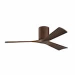 Matthews Fan 52-in 32W Irene Ceiling Fan, DC, 6-Speed, 3-Walnut Blades, Walnut