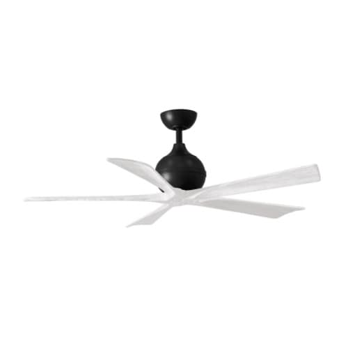 Matthews Fan 60-in 31W Irene Ceiling Fan, DC, 6-Speed, 5-White Blades, Black