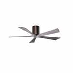 Matthews Fan 52-in 31W Irene Ceiling Fan, DC, 6-Speed, 5-Barn Wood Blades, Brushed Bronze