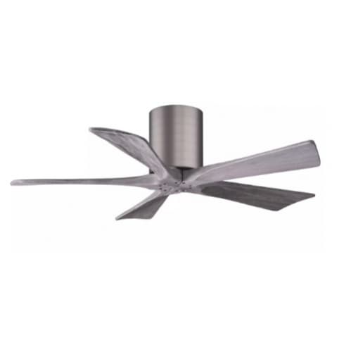 Matthews Fan 42-in 17W Irene-5H Flush Mount Ceiling Fan, Barn Wood Blades, Pewter